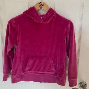 Wonder Nation Fuchsia Velour Hoodie girl’s size large